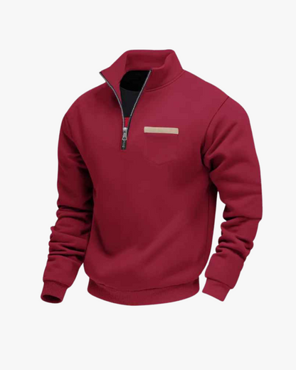 Maurice - Peysa með vasa og fjórðungsrennsli