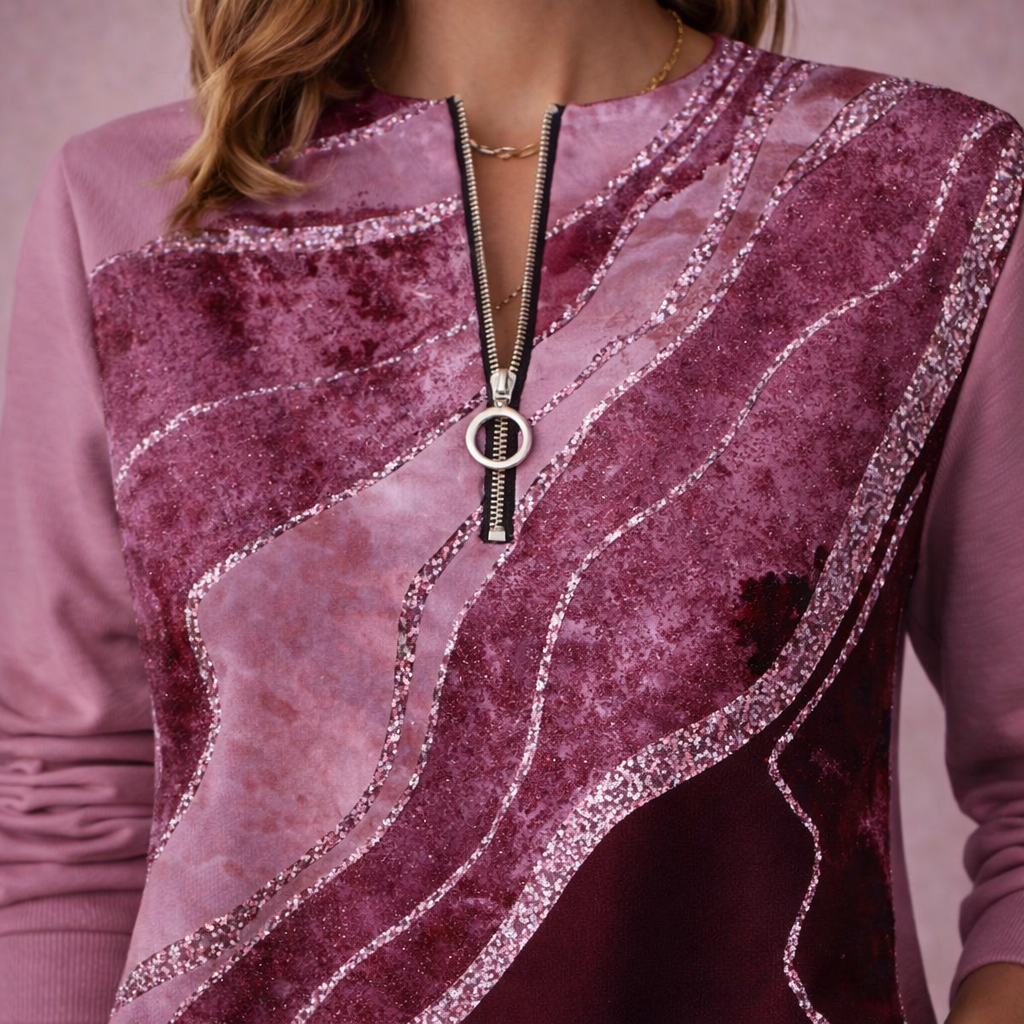 Elín - Peysa með rennilás