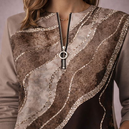 Elín - Peysa með rennilás